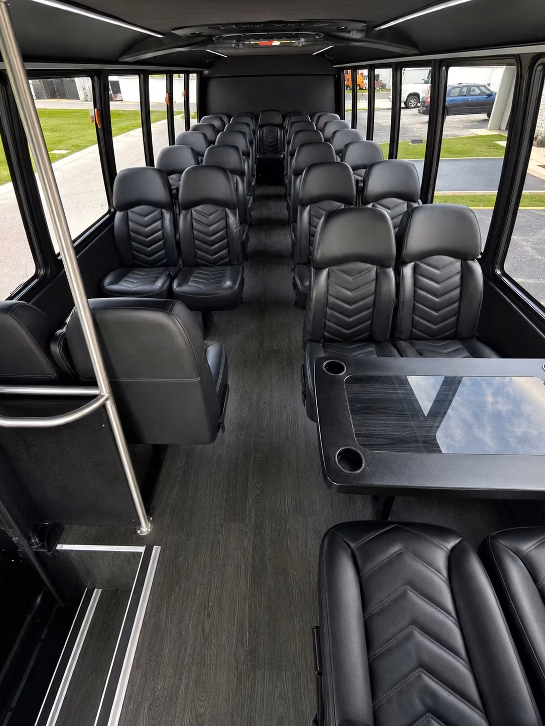 18 passenger minibus interior