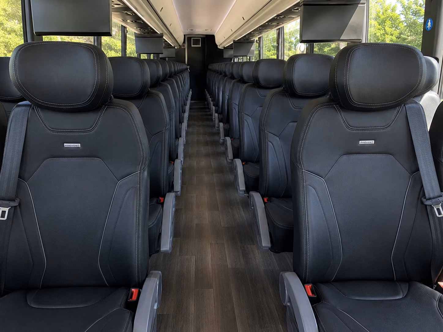 ontario charter bus interior