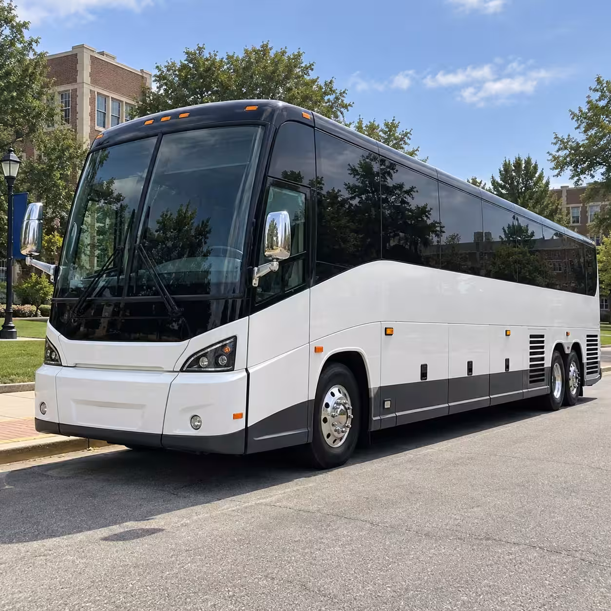 ontario charter bus rental exterior