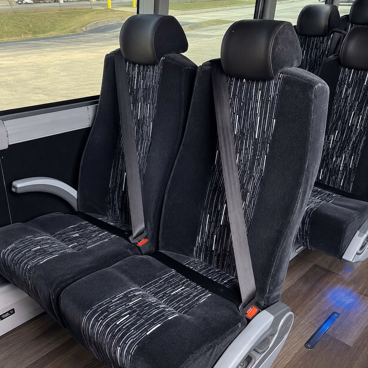 ontario charter bus rental interior