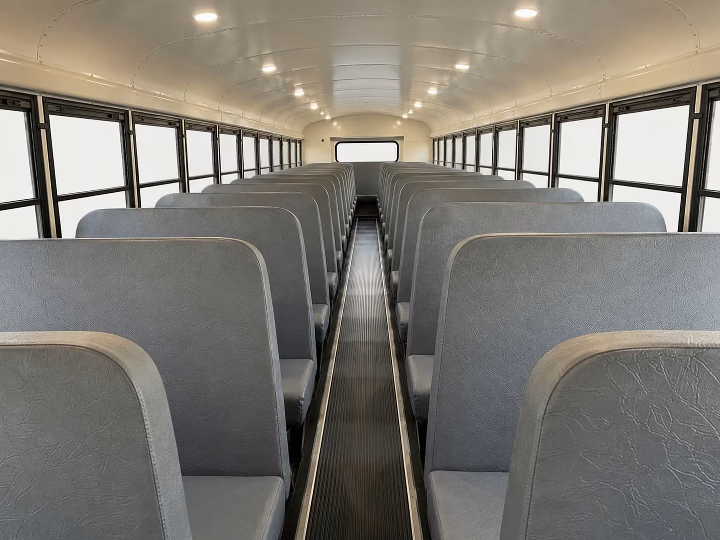 school bus inside